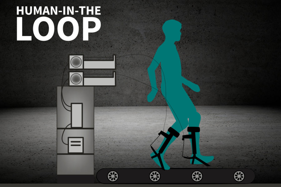 El exoesqueleto del tobillo permite caminar más rápido.