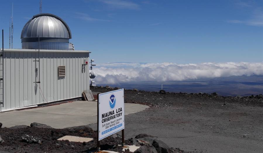 El dióxido de carbono alcanza un pico cercano a 420 partes por millón en el observatorio Mauna Loa