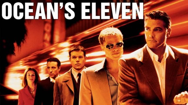 Ocean's Eleven fue protagonizada por George Clooney,  Brad Pitt