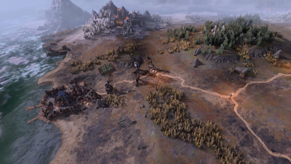 Primer vistazo al mapa de campaña de Total War: Warhammer III