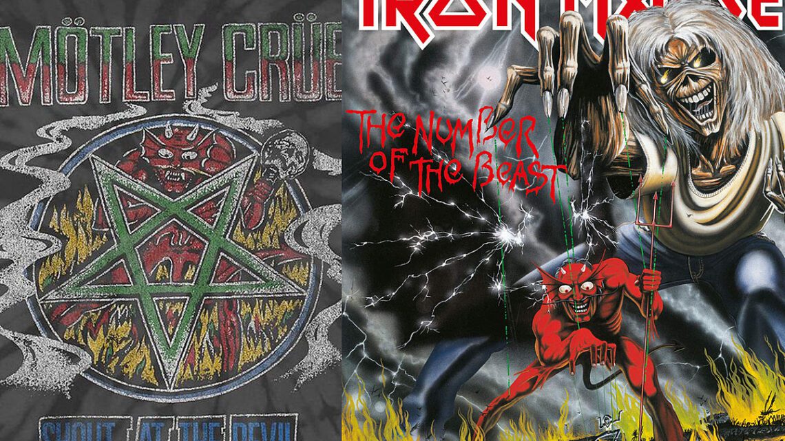 ¿Qué hace la carátula del álbum de Iron Maiden en una camiseta de Motley Crue?
