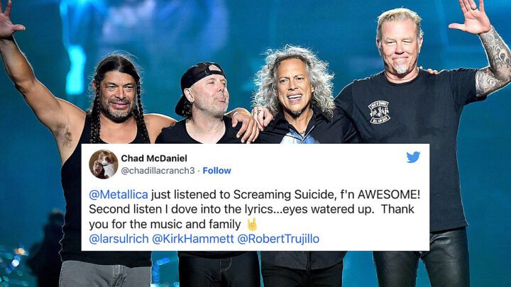 Fans reaccionan a la música + mensaje de la nueva canción de Metallica